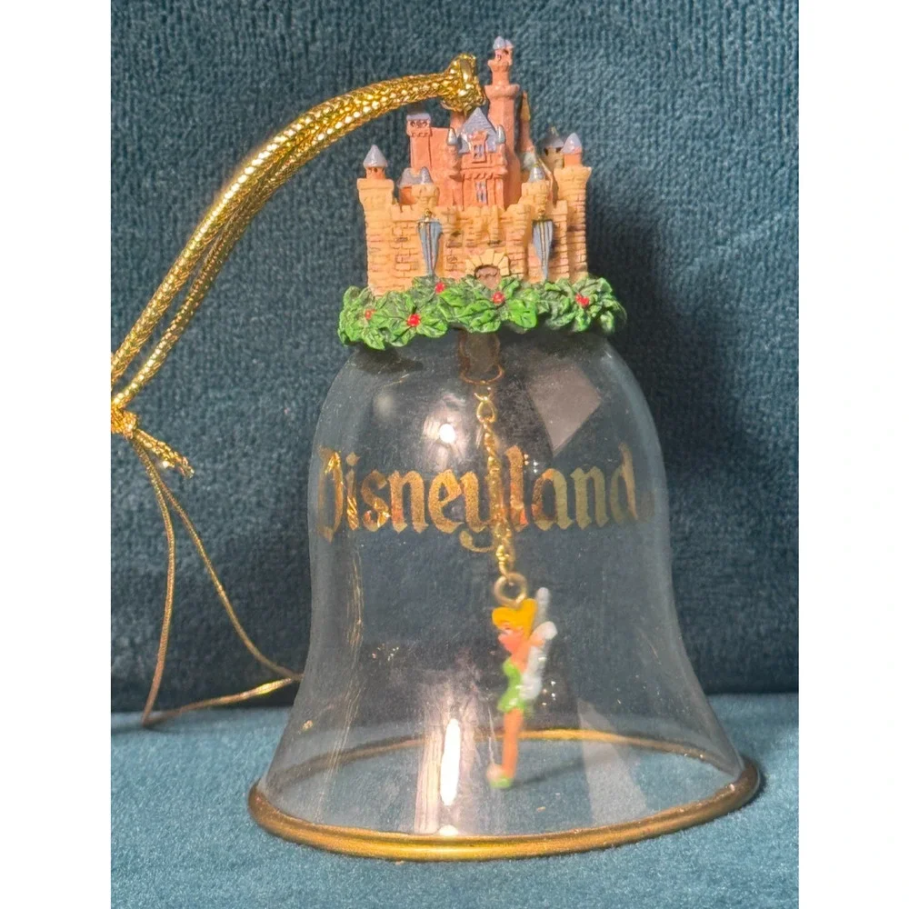 Disneyland Tinkerbell Castle Bell Shaped Ornament 3.75